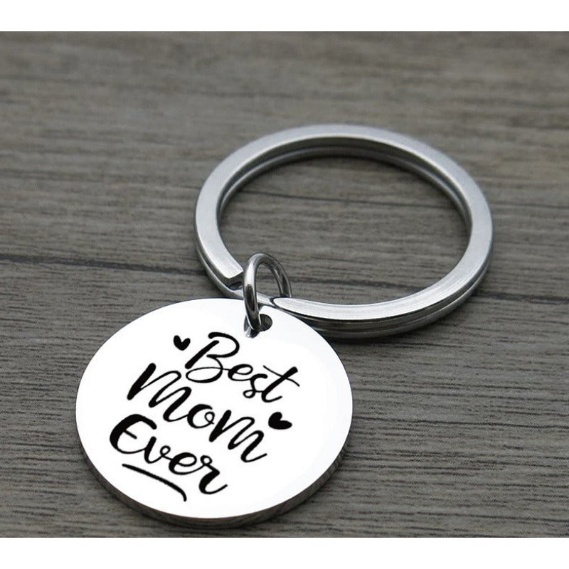 Wholesale Best Mom Ever Stainless Steel Keychains
